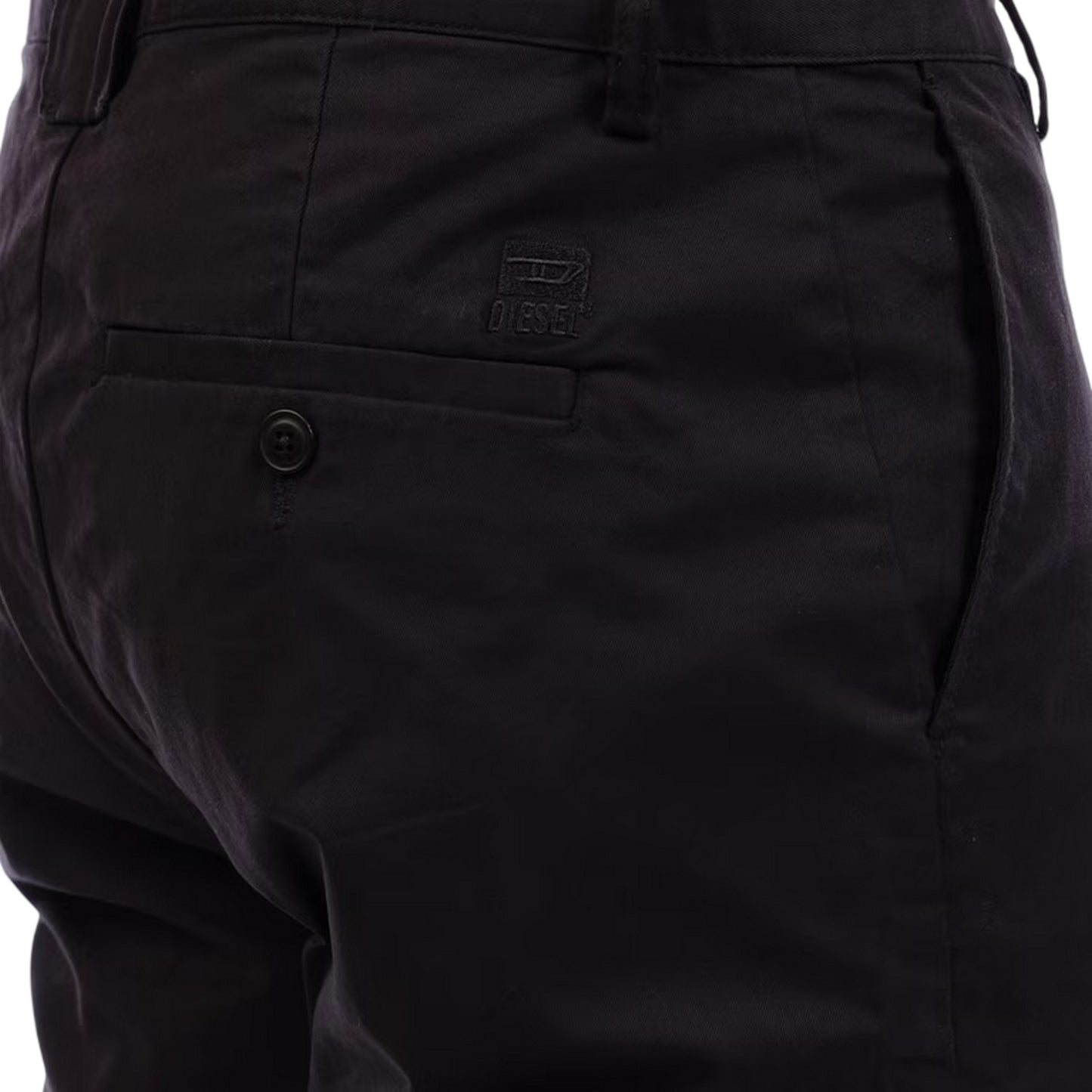 Black - Side - Diesel Mens Shorts