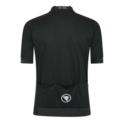 Black - Back - Endura Mens Fs260 Performance Cycling Jersey