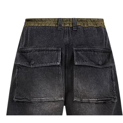 Black - Lifestyle - Diesel Mens Washed Denim Shorts