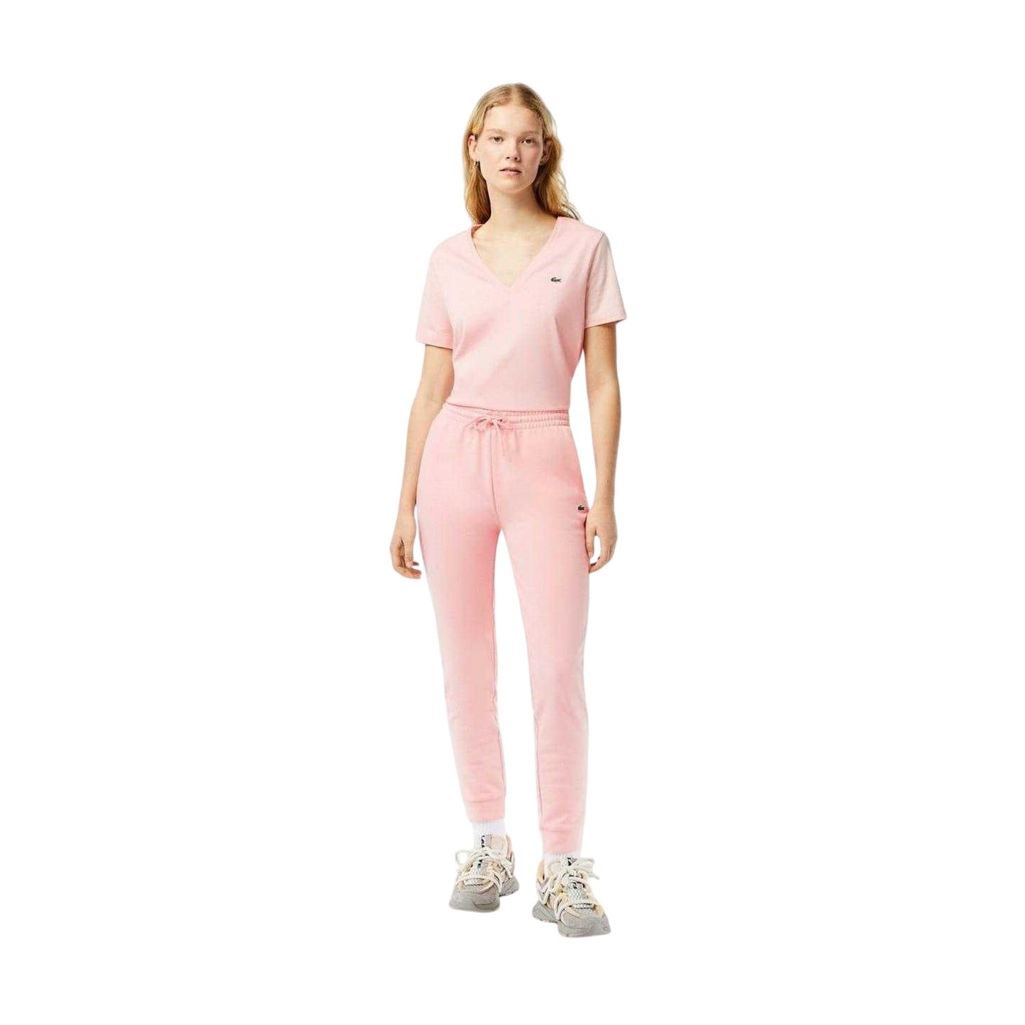 Pink - Lifestyle - Lacoste Womens-Ladies Polycotton Joggers