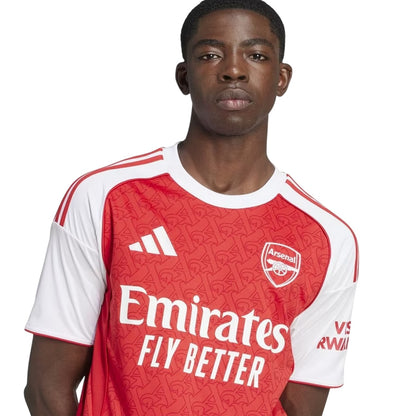 Red-White - Side - Adidas Unisex Adult 2025-2026 Arsenal FC Football Shirt