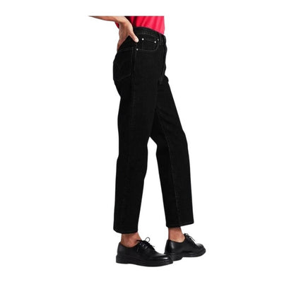 Black Sprout - Side - Levis Womens-Ladies Ribcage Cotton Denim Jeans