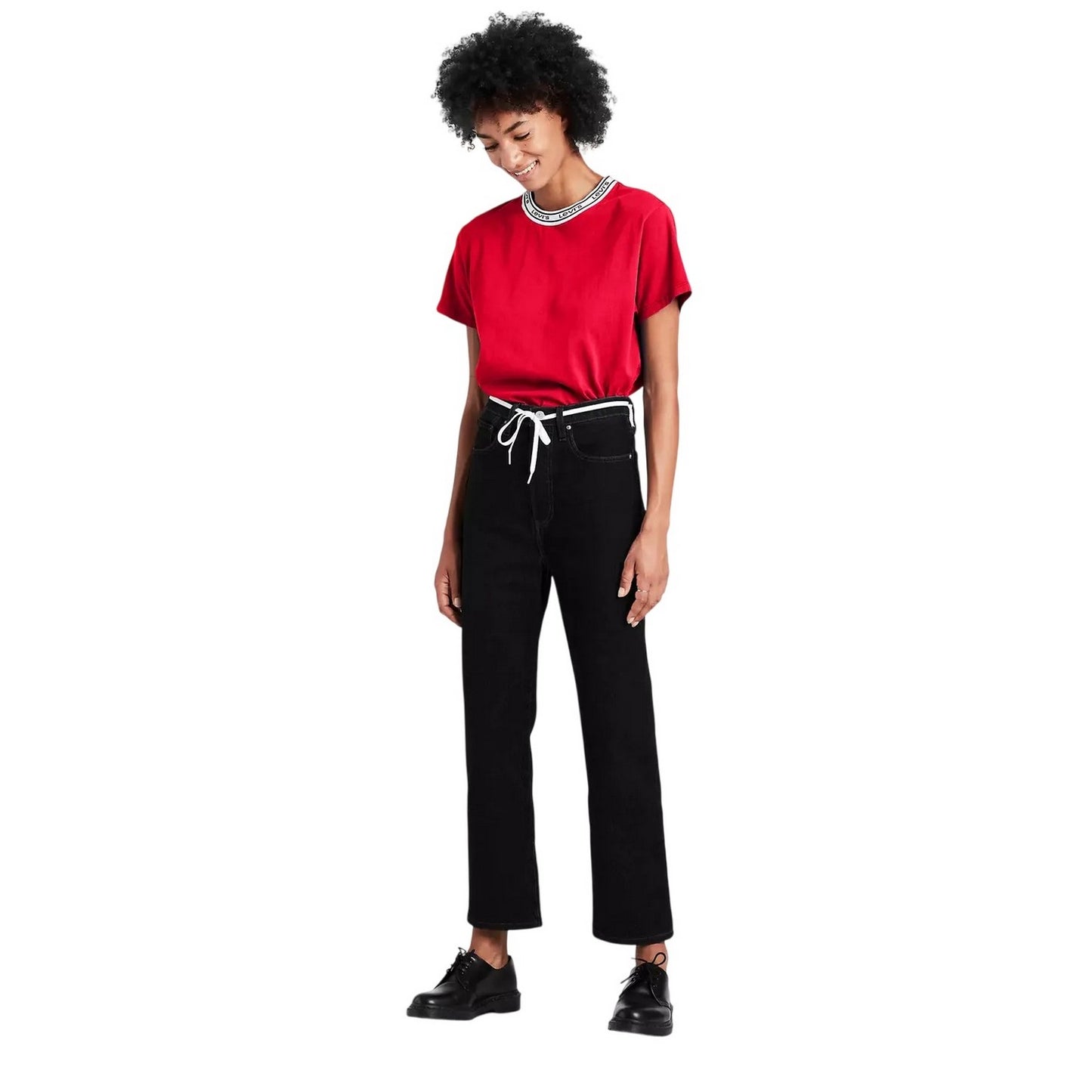 Black Sprout - Lifestyle - Levis Womens-Ladies Ribcage Cotton Denim Jeans