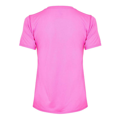 Pink - Back - New Balance Womens-Ladies Performance Short-Sleeved Running Top