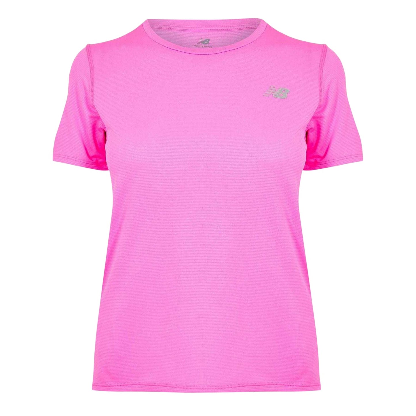 Pink - Front - New Balance Womens-Ladies Performance Short-Sleeved Running Top