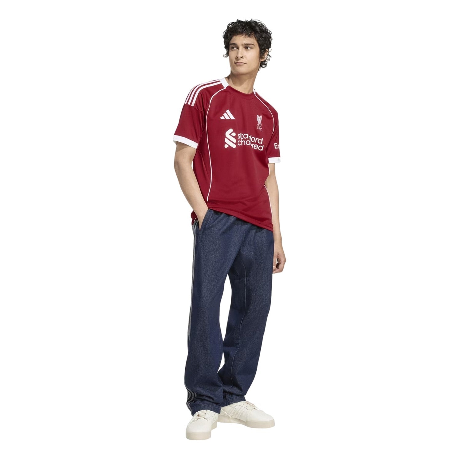 Red - Pack Shot - Adidas Unisex Adult 2025-2026 Liverpool FC Football Jersey