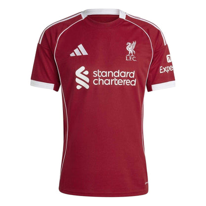 Red - Front - Adidas Unisex Adult 2025-2026 Liverpool FC Football Jersey