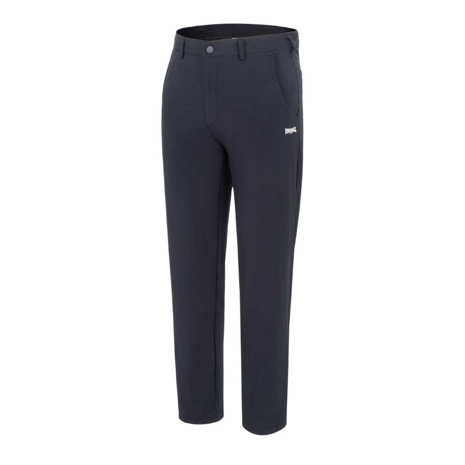 Navy - Side - Lonsdale Mens Trousers