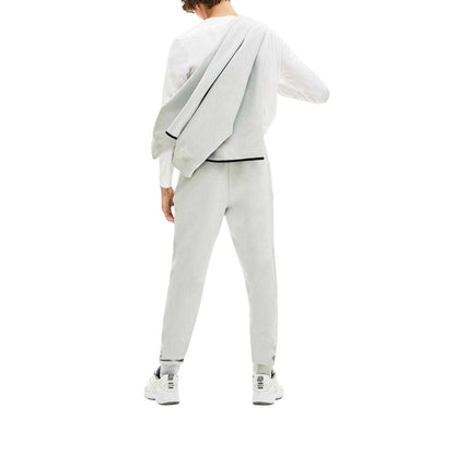 Grey - Back - Lacoste Mens Tapered Sweatpants