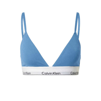 Blue - Front - Calvin Klein Womens-Ladies Light Support Bralette