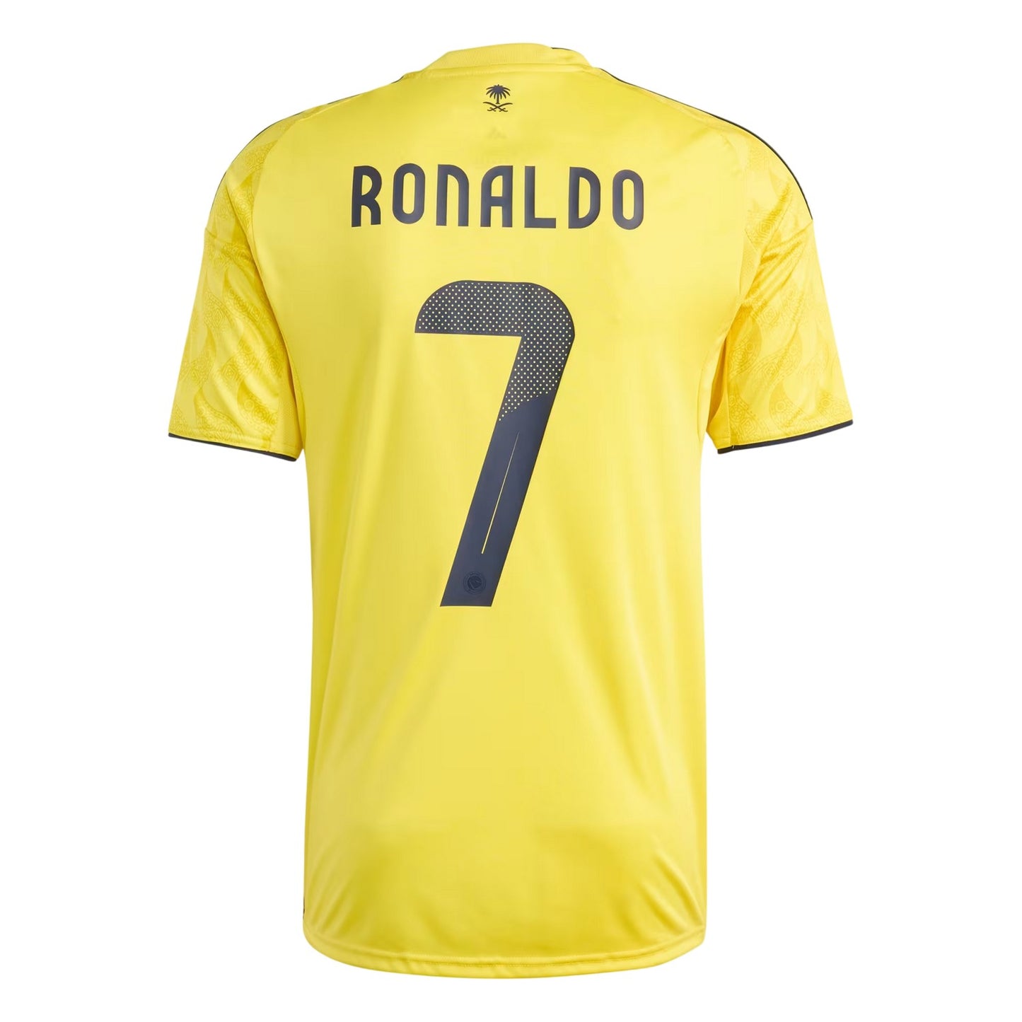 Yellow-Blue - Back - Adidas Unisex Adult Ronaldo Al-Nassr Football Jersey