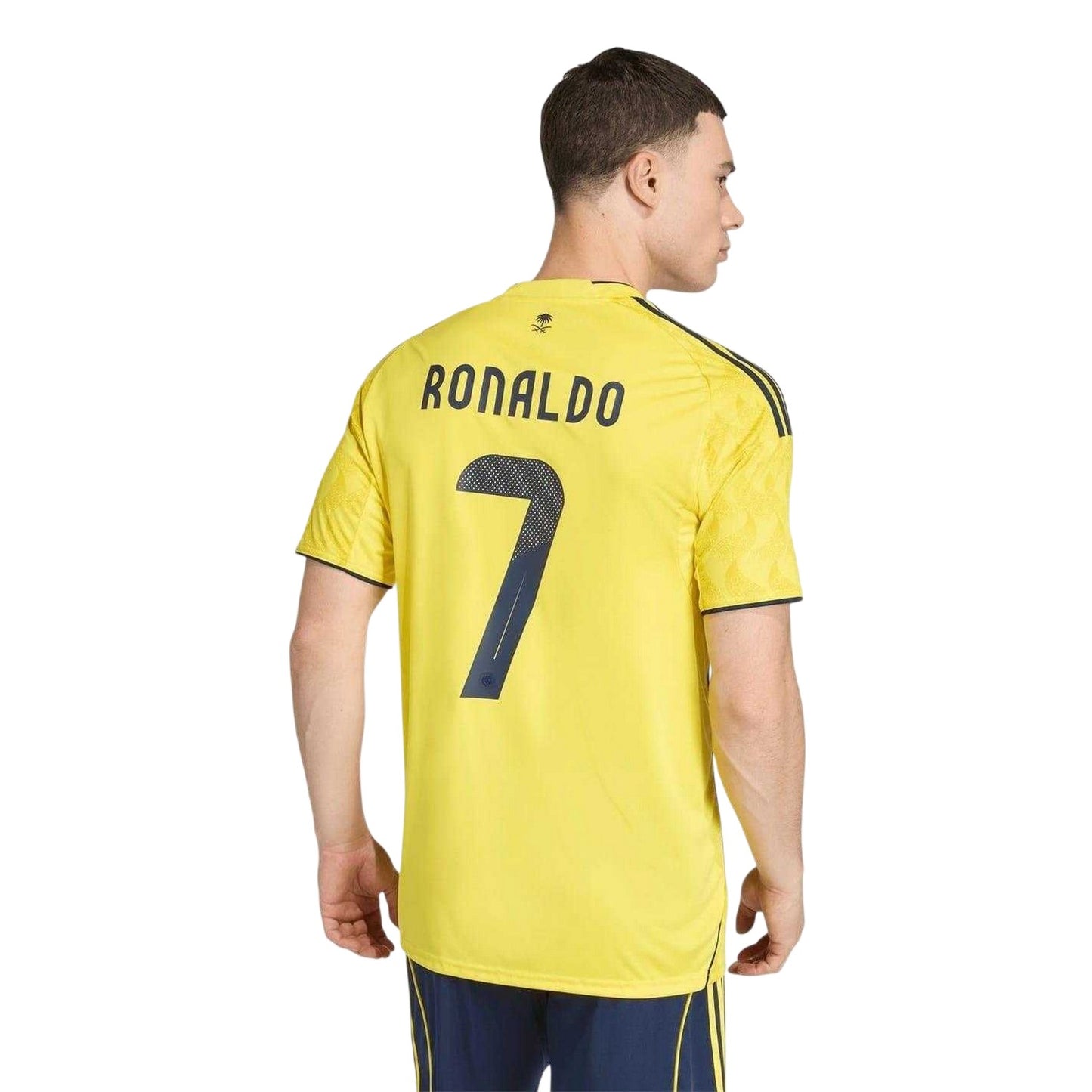 Yellow-Blue - Lifestyle - Adidas Unisex Adult Ronaldo Al-Nassr Football Jersey