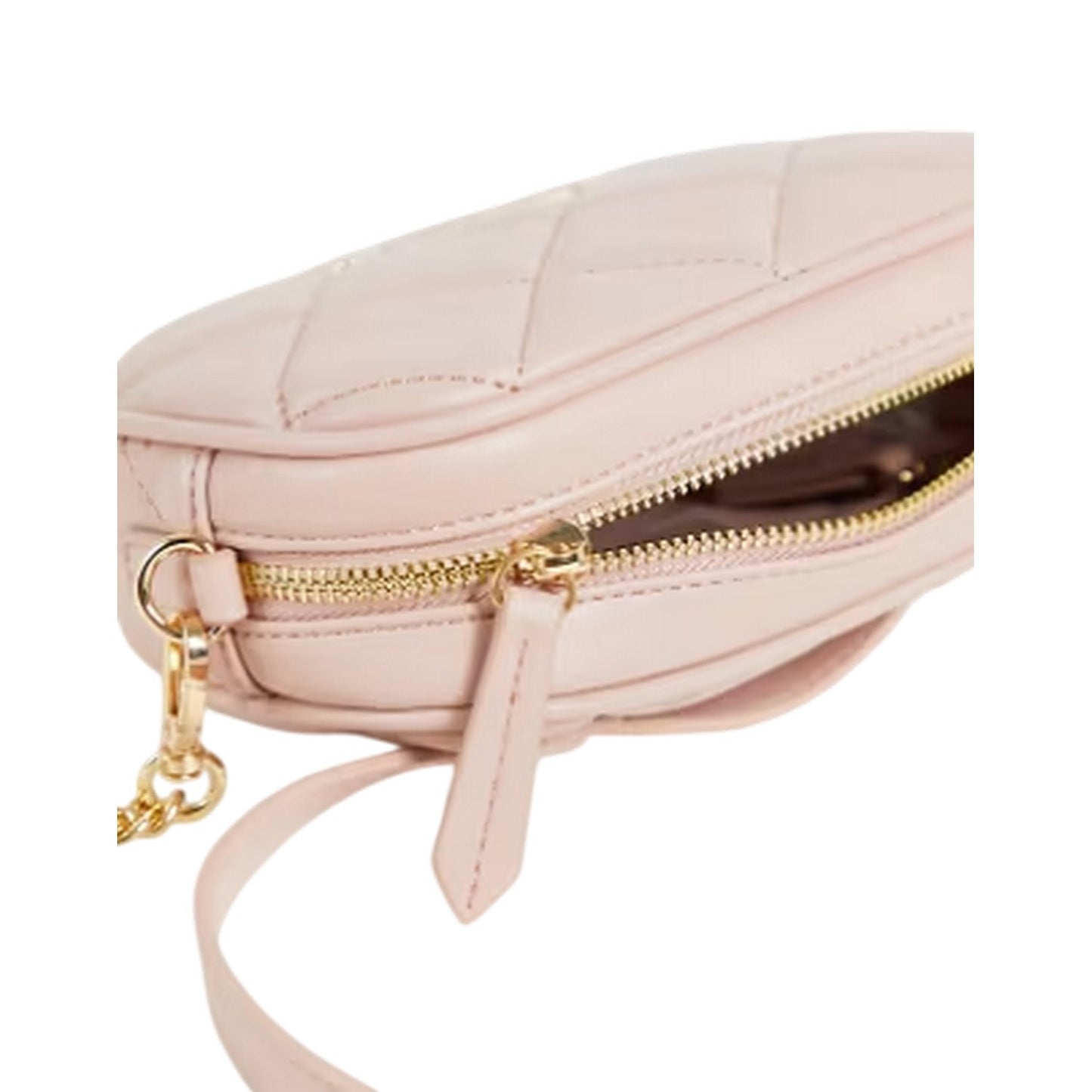 Cream - Lifestyle - Valentino Ocarina Logo Quilted Crossbody Bag