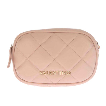 Cream - Front - Valentino Ocarina Logo Quilted Crossbody Bag