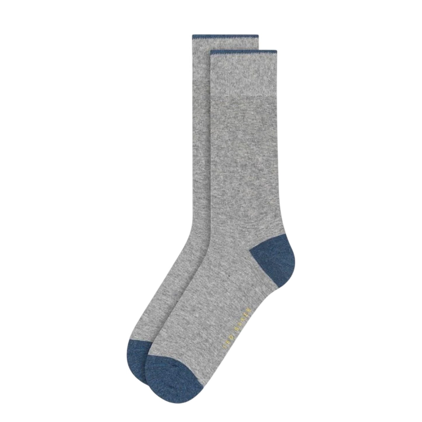 Navy-Blue-Grey - Side - Ted Baker Mens Stripe Crew Socks (Pack of 3)