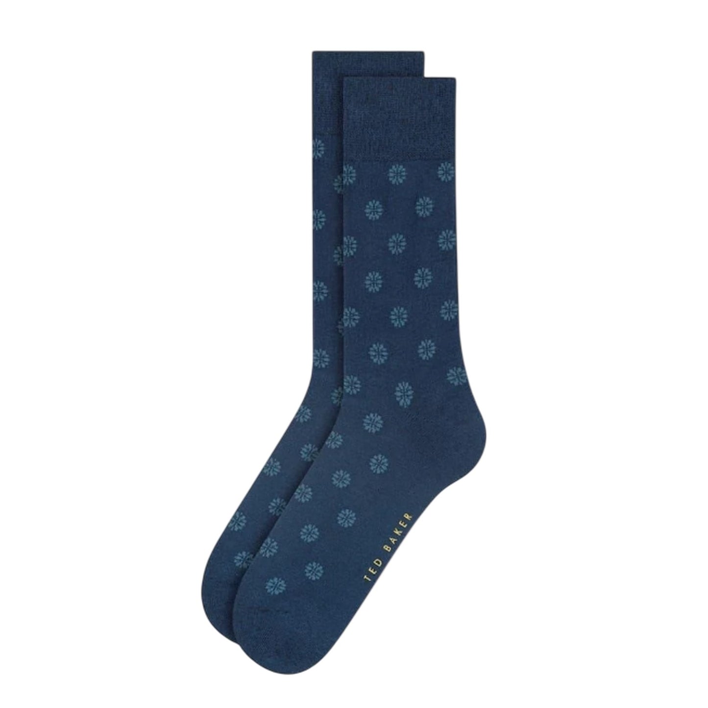 Navy-Blue-Grey - Lifestyle - Ted Baker Mens Stripe Crew Socks (Pack of 3)