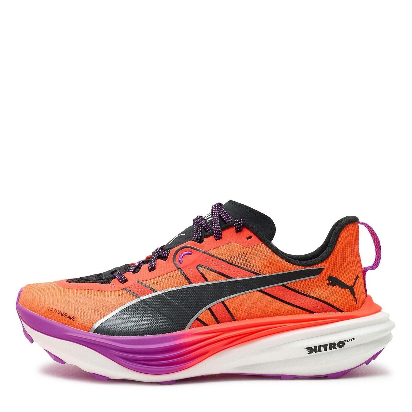 Glowing Red - Back - Puma Womens-Ladies Deviate Nitro Elite Running Shoes