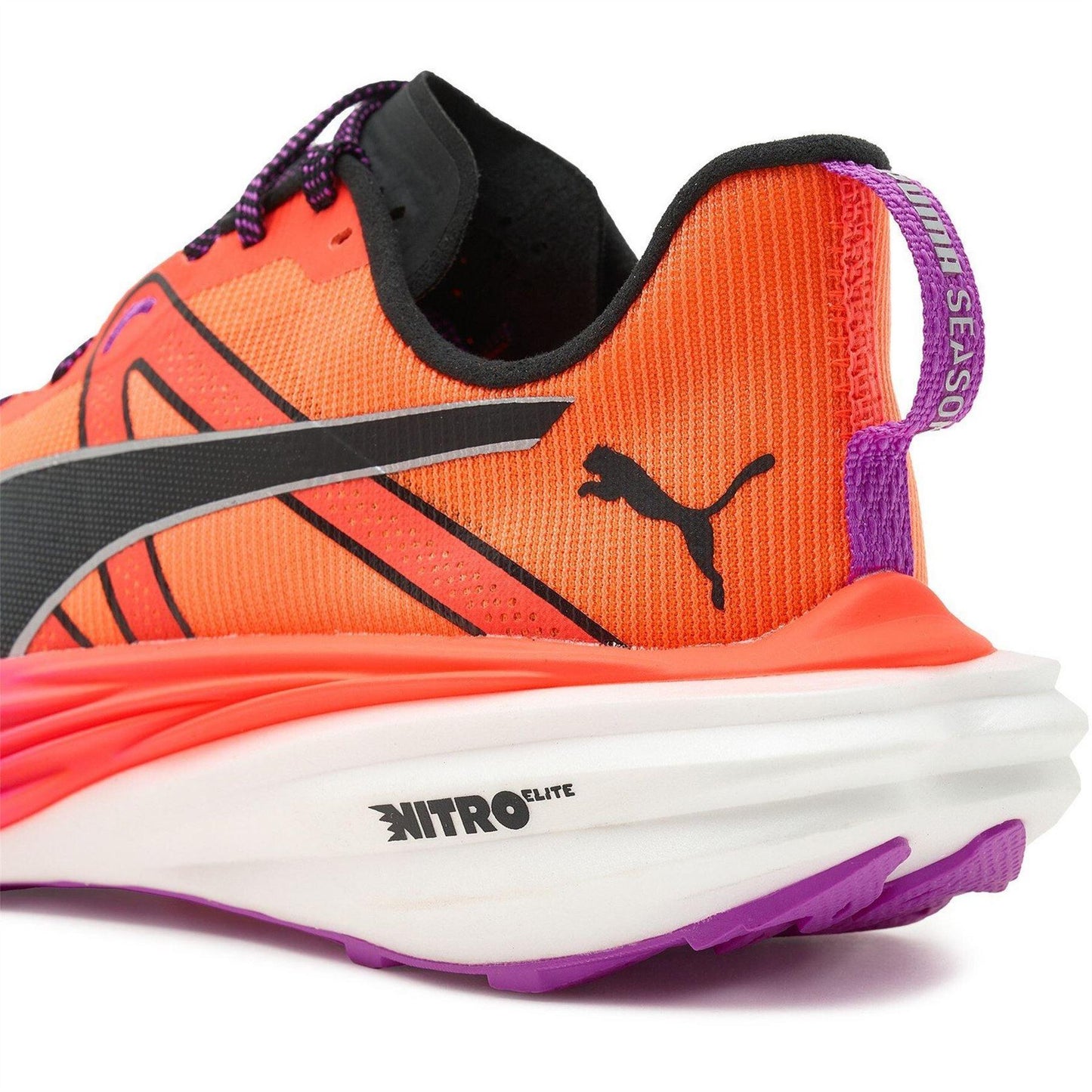 Glowing Red - Pack Shot - Puma Womens-Ladies Deviate Nitro Elite Running Shoes