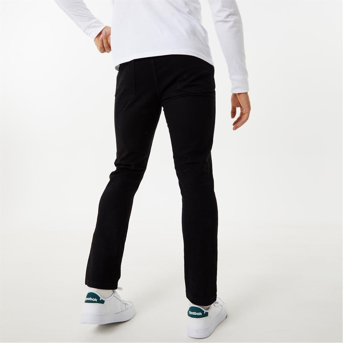 Black - Back - Jack Wills Mens Denim Faded Slim Jeans