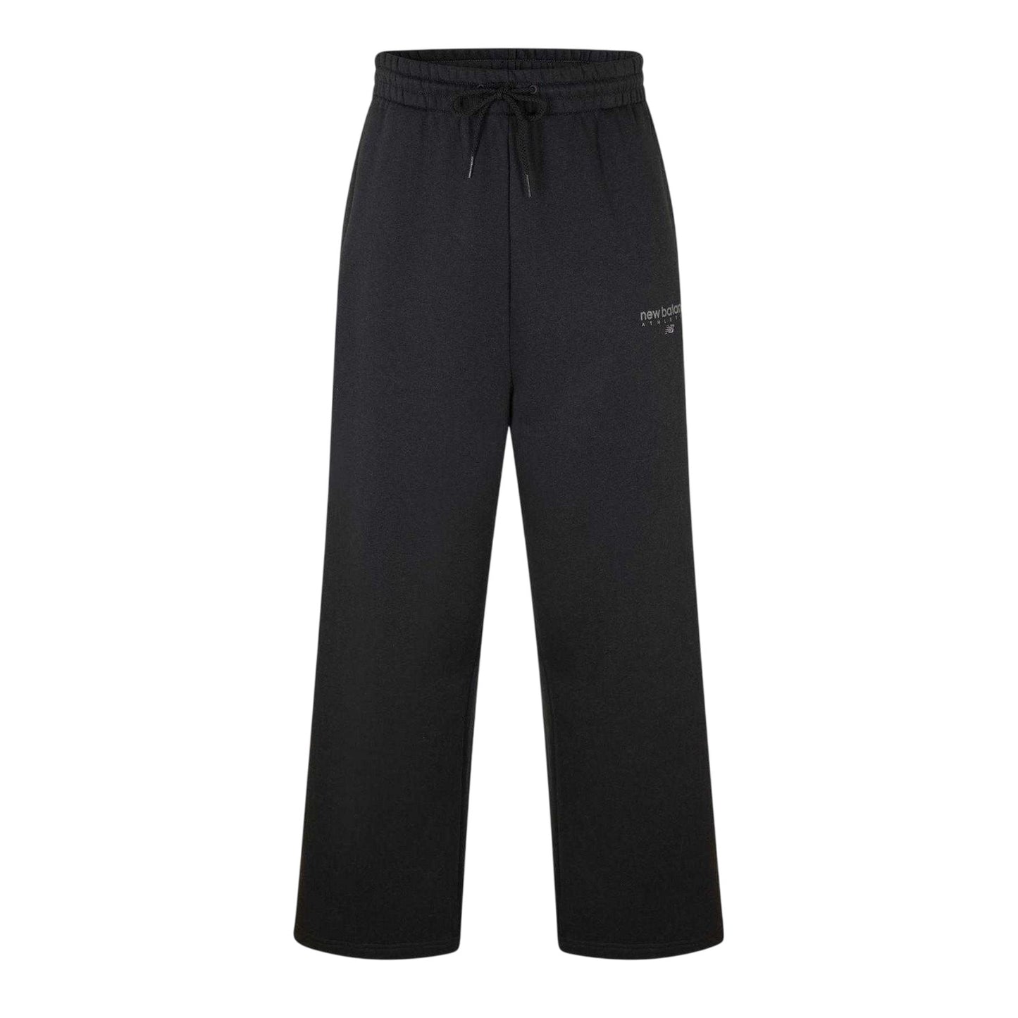 Black - Front - New Balance Womens-Ladies Fleece Relaxed Fit Sweatpants