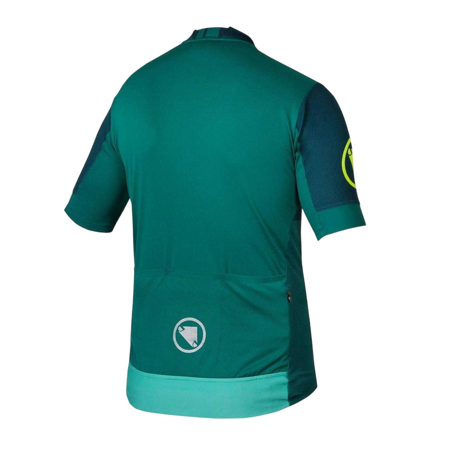 Emerald Green - Back - Endura Mens Short-Sleeved Cycling Jersey