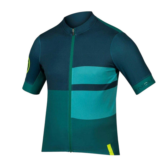 Emerald Green - Front - Endura Mens Short-Sleeved Cycling Jersey
