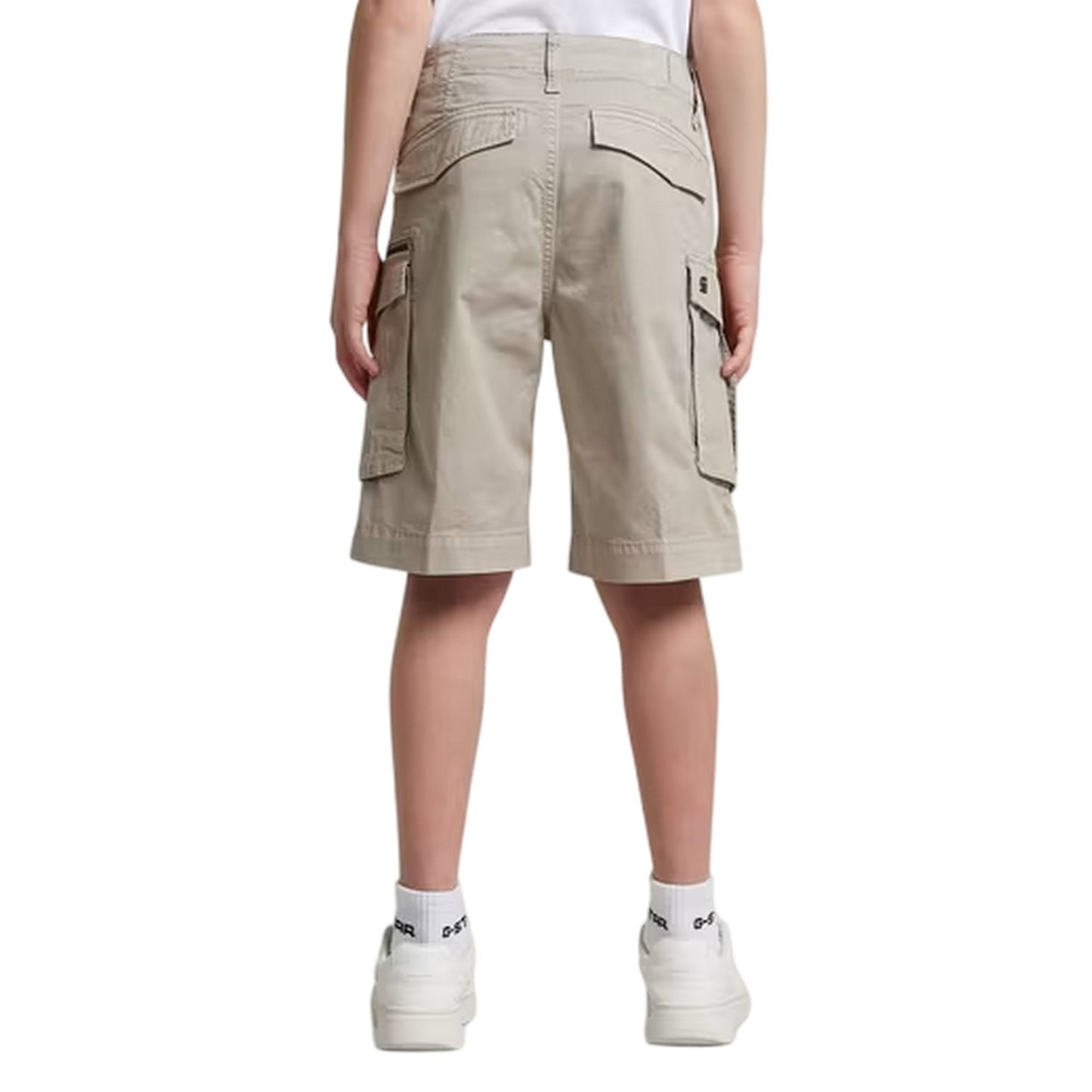 Alloy Grey - Back - G-Star Childrens-Kids Rovic Cargo Shorts