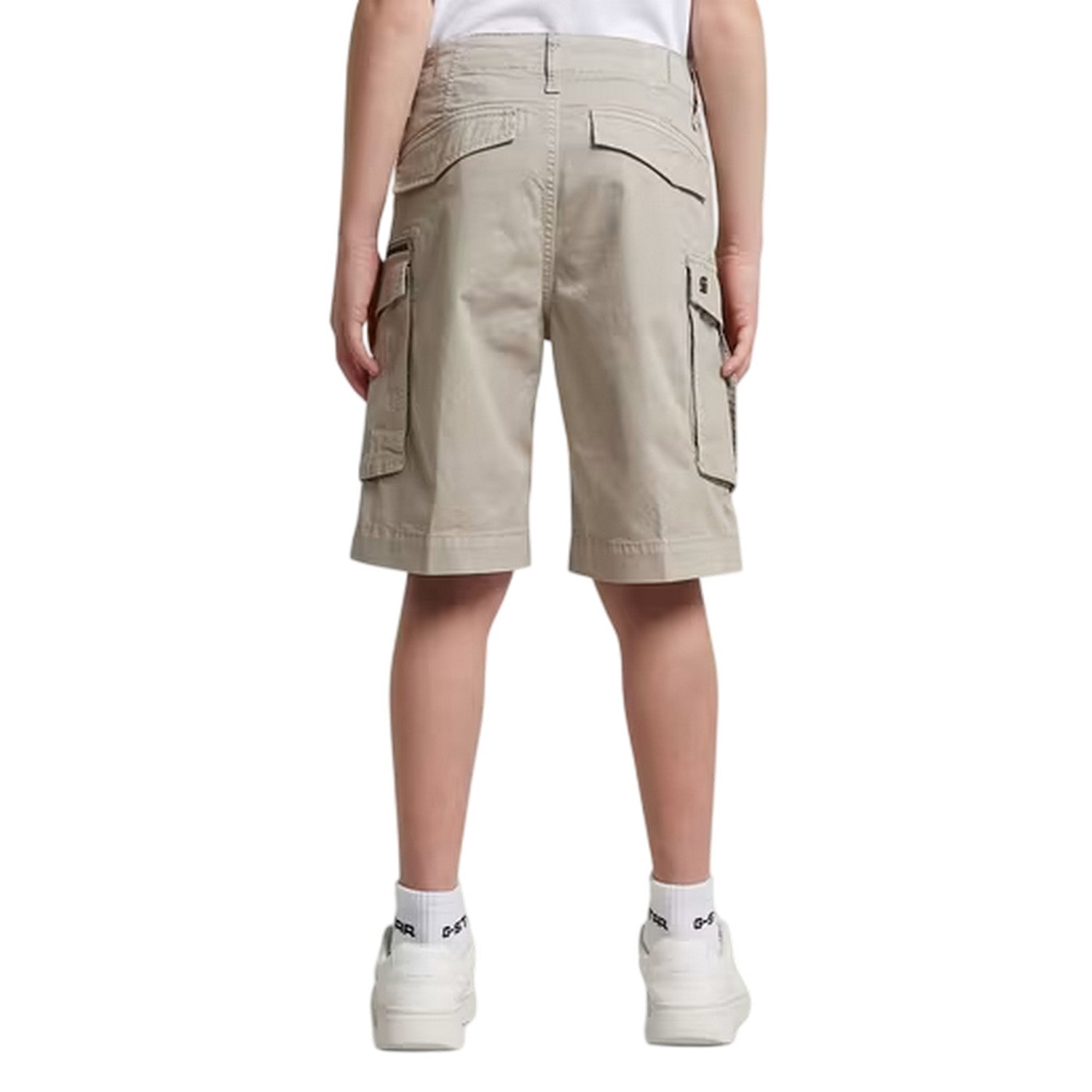 Alloy Grey - Back - G-Star Childrens-Kids Rovic Cargo Shorts