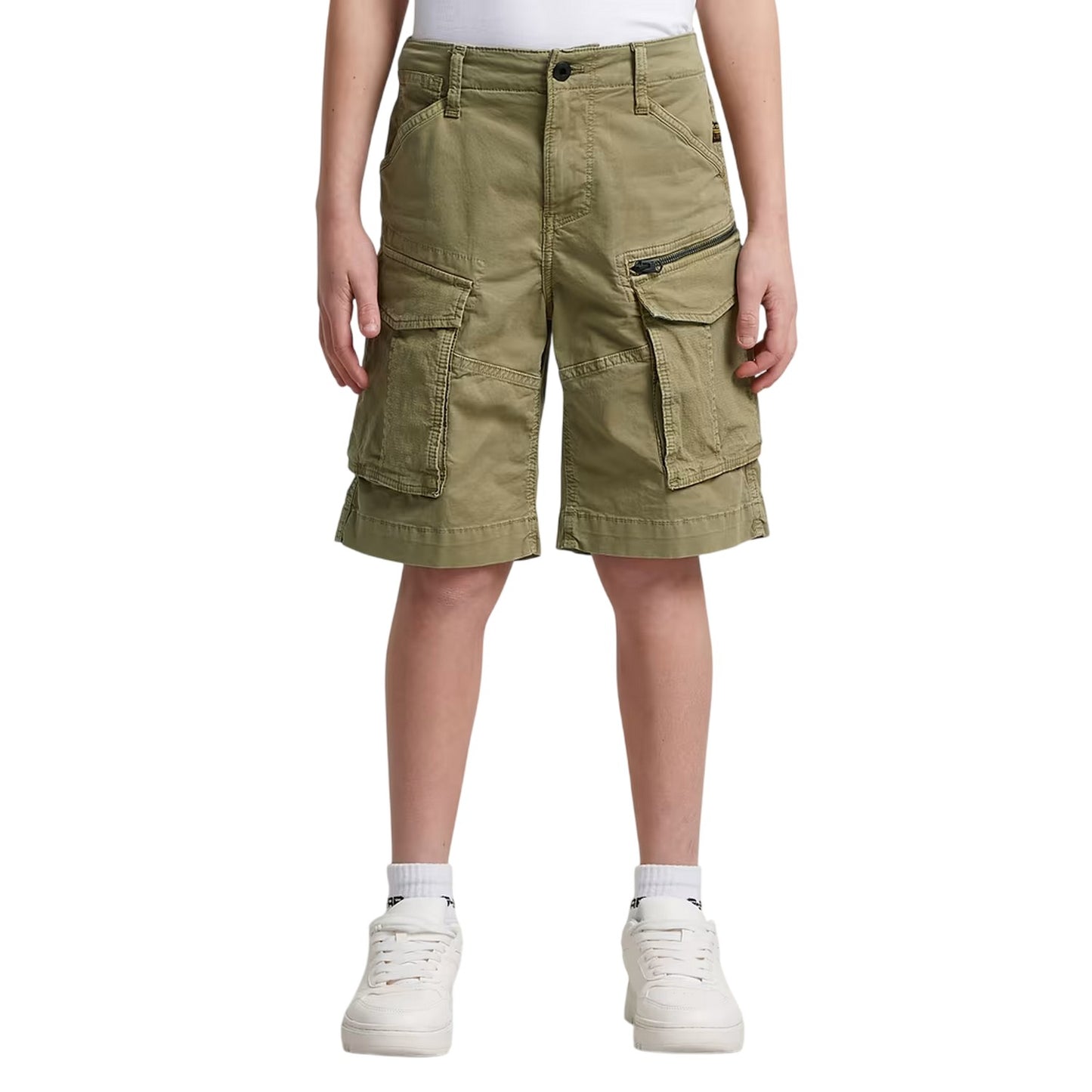 Green - Side - G-Star Childrens-Kids Rovic Cargo Shorts