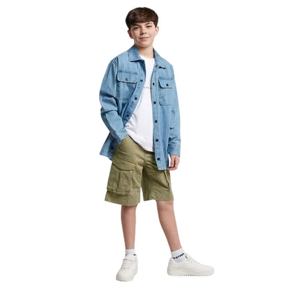 Green - Lifestyle - G-Star Childrens-Kids Rovic Cargo Shorts