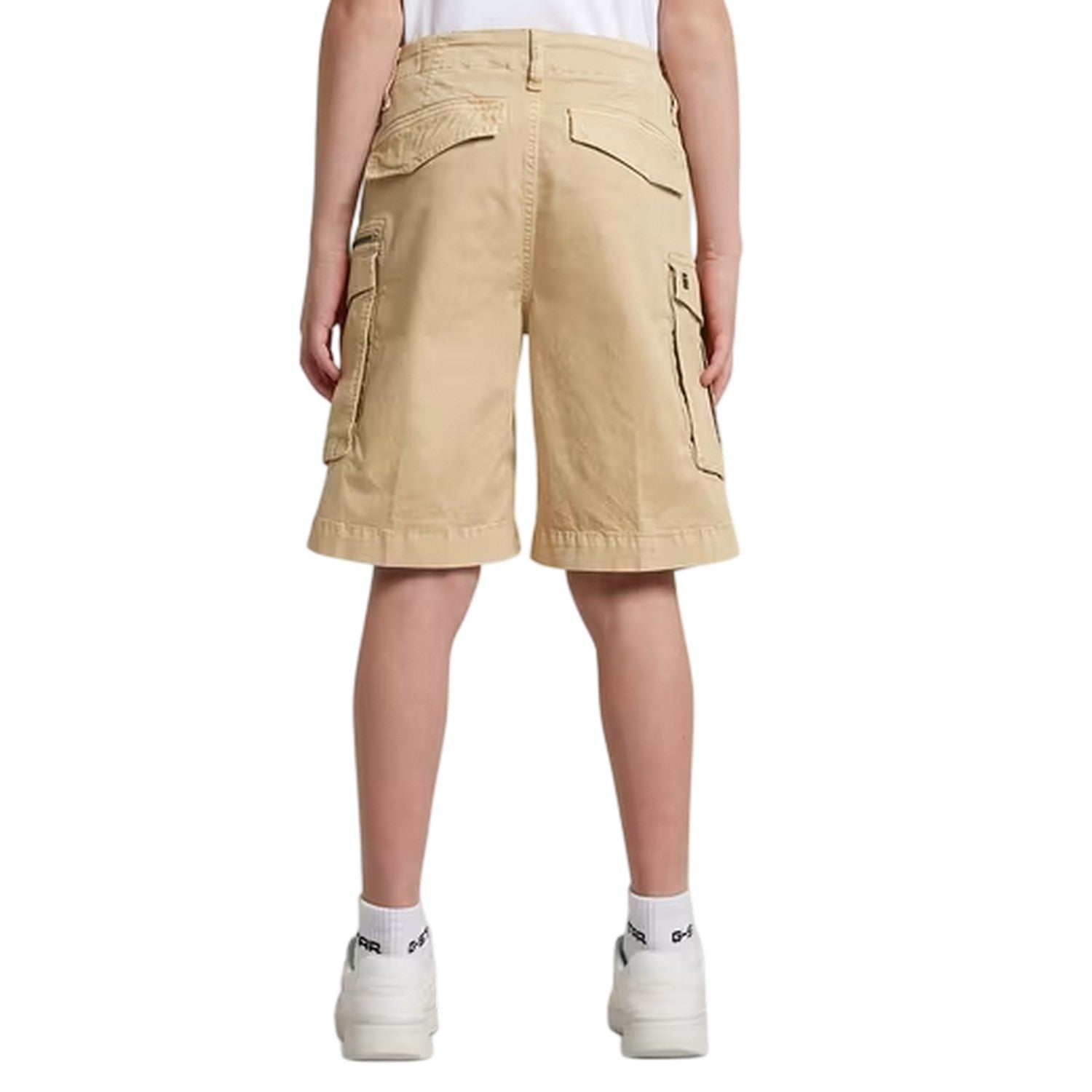Dark Brick - Back - G-Star Childrens-Kids Rovic Cargo Shorts