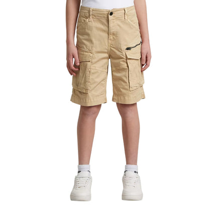 Dark Brick - Side - G-Star Childrens-Kids Rovic Cargo Shorts