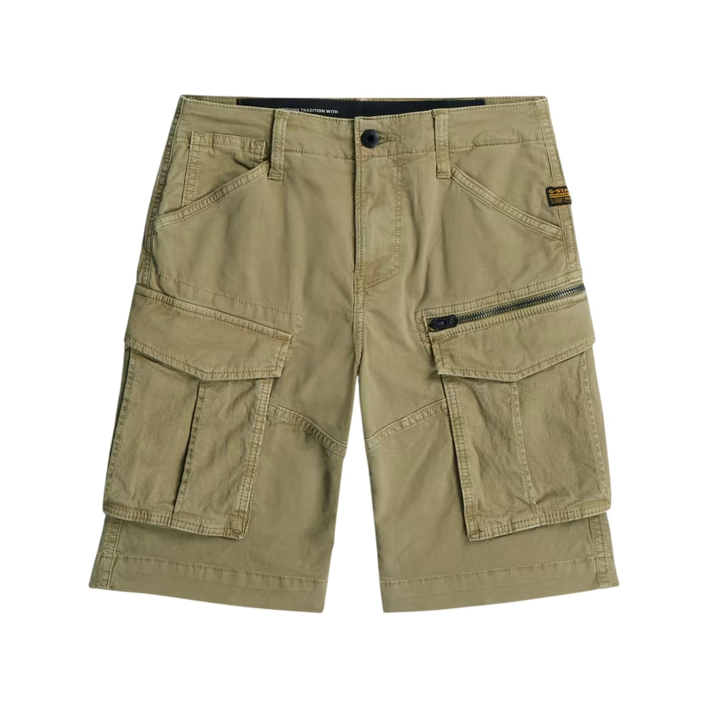 Green - Front - G-Star Childrens-Kids Rovic Cargo Shorts