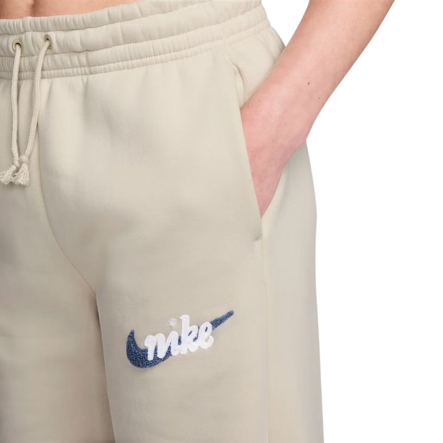Cream - Side - Nike Womens-Ladies Chenille Sweatpants