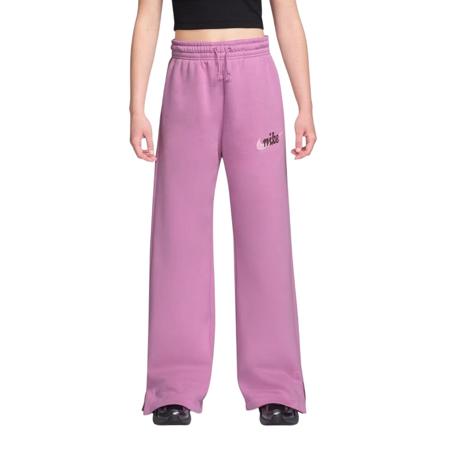 Magenta - Front - Nike Womens-Ladies Chenille Sweatpants