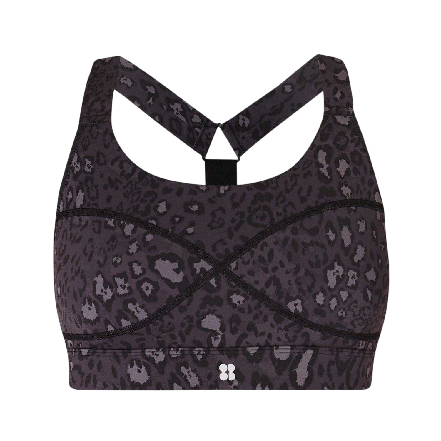 Luxe - Front - Sweaty Betty Womens-Ladies Leopard Print Snug Fit Sports Bra