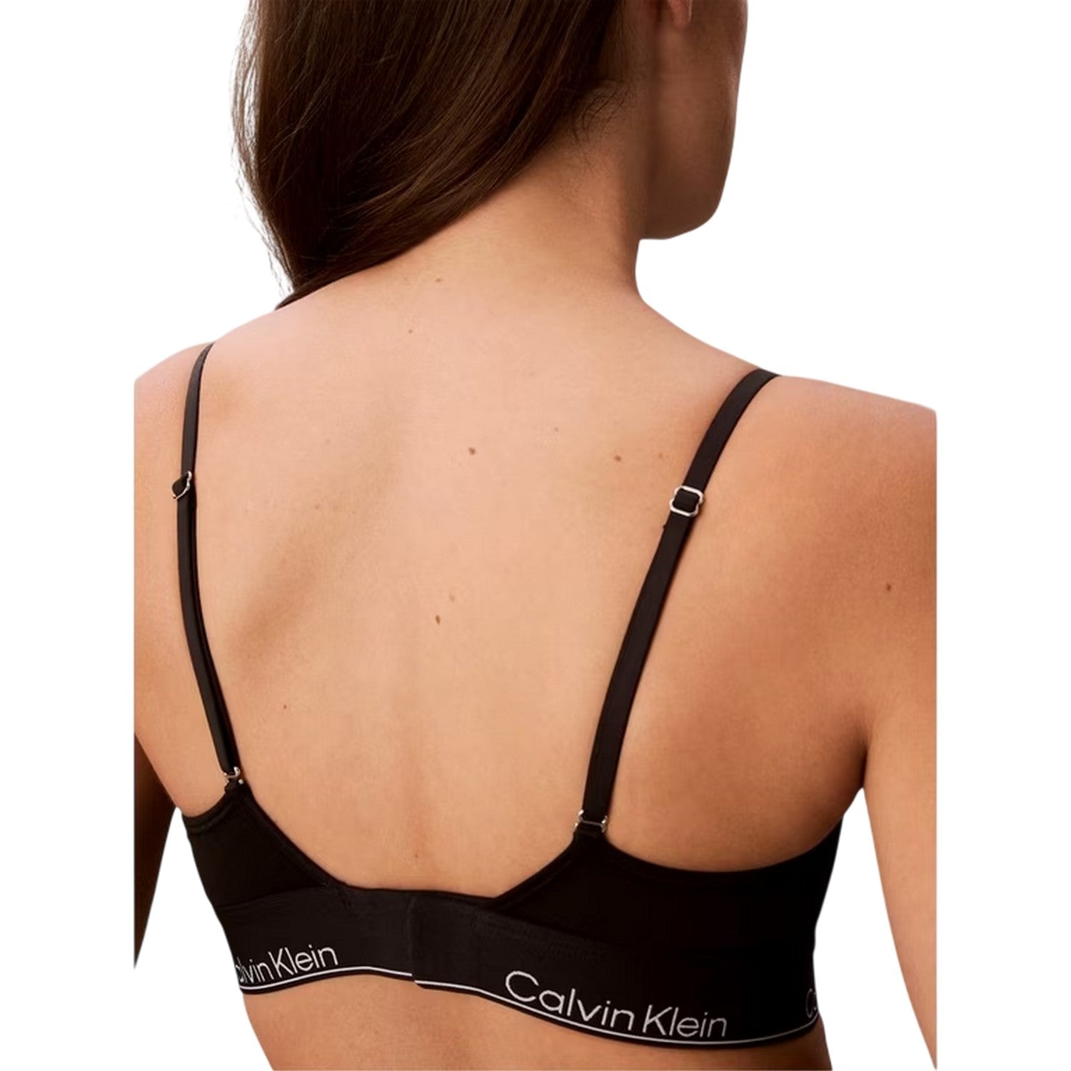 Black - Back - Calvin Klein Womens-Ladies Icon Lined Balconette Bra