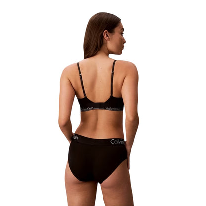 Black - Lifestyle - Calvin Klein Womens-Ladies Icon Lined Balconette Bra