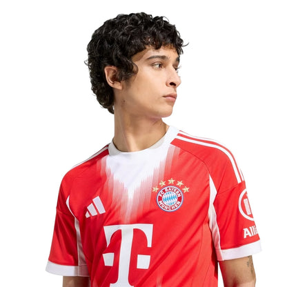 Red - Side - Adidas Unisex Adult 2025-2026 FC Bayern Munich Football Shirt
