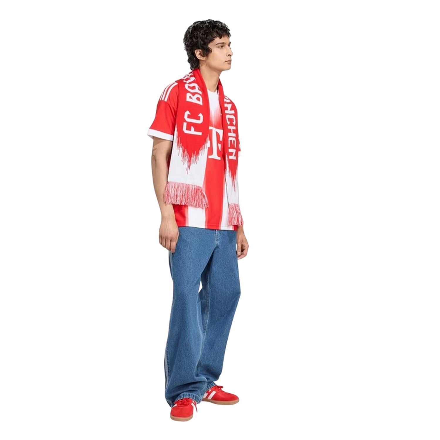 Red - Pack Shot - Adidas Unisex Adult 2025-2026 FC Bayern Munich Football Shirt