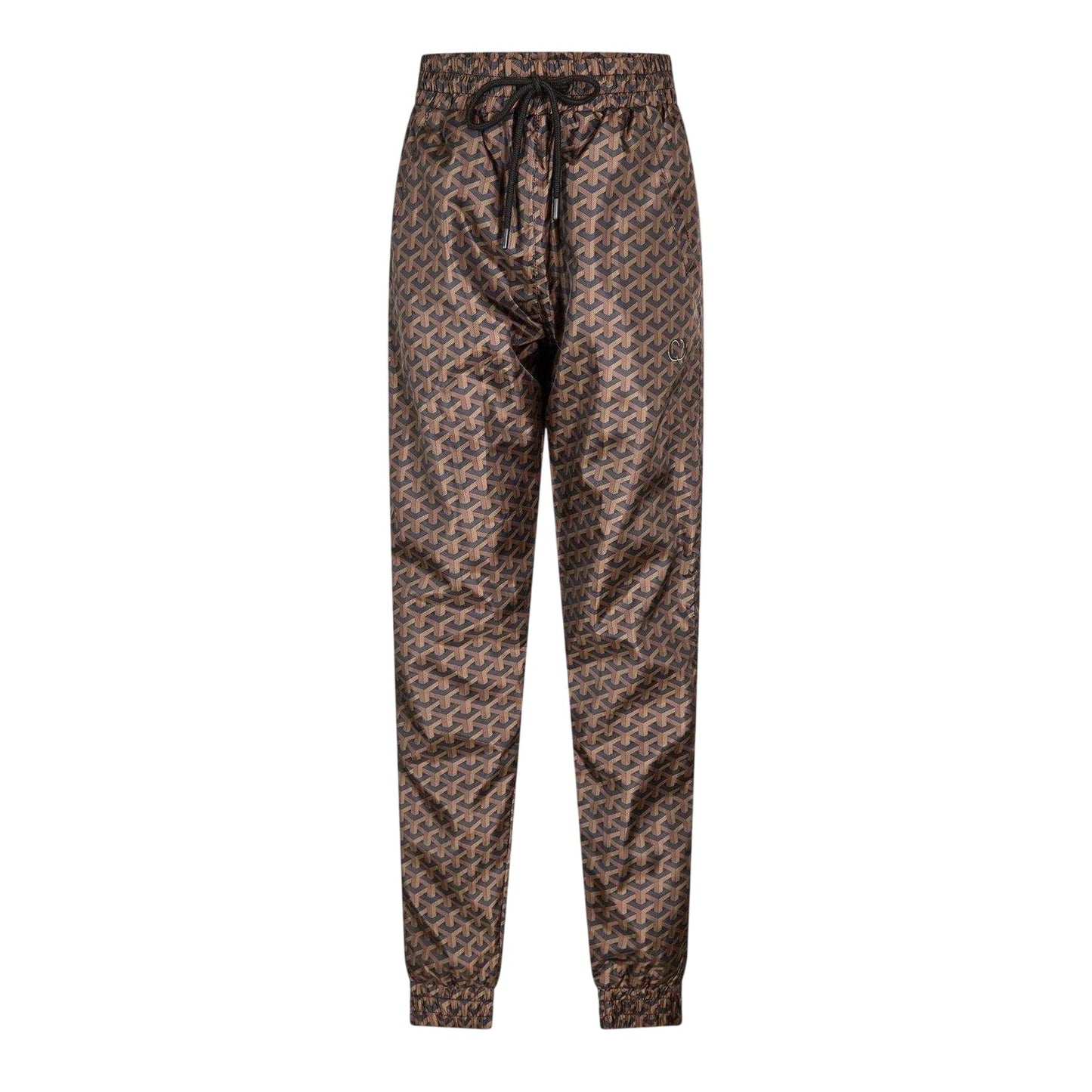 Black-Brown - Front - Criminal Damage Mens Louvre Fleece Joggers