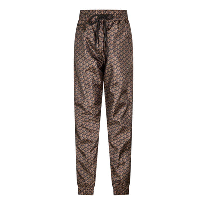 Black-Brown - Front - Criminal Damage Mens Louvre Fleece Joggers