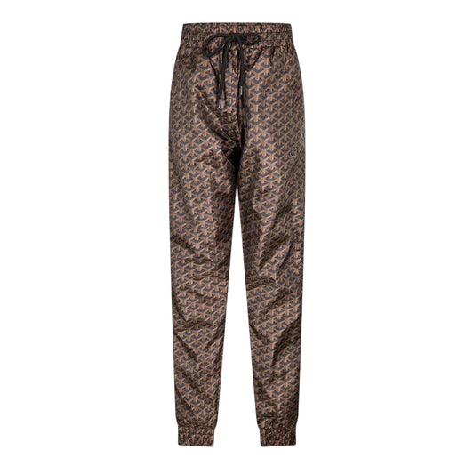 Black-Brown - Front - Criminal Damage Mens Louvre Fleece Joggers
