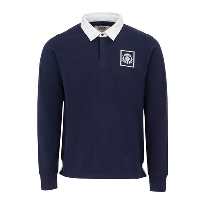 Royal Blue - Front - KooGa Mens Scotland Long-Sleeved Rugby Shirt