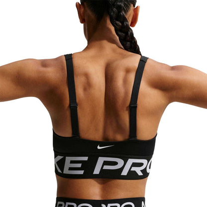 Black-White - Back - Nike Womens-Ladies Indy Plunge Sports Bra