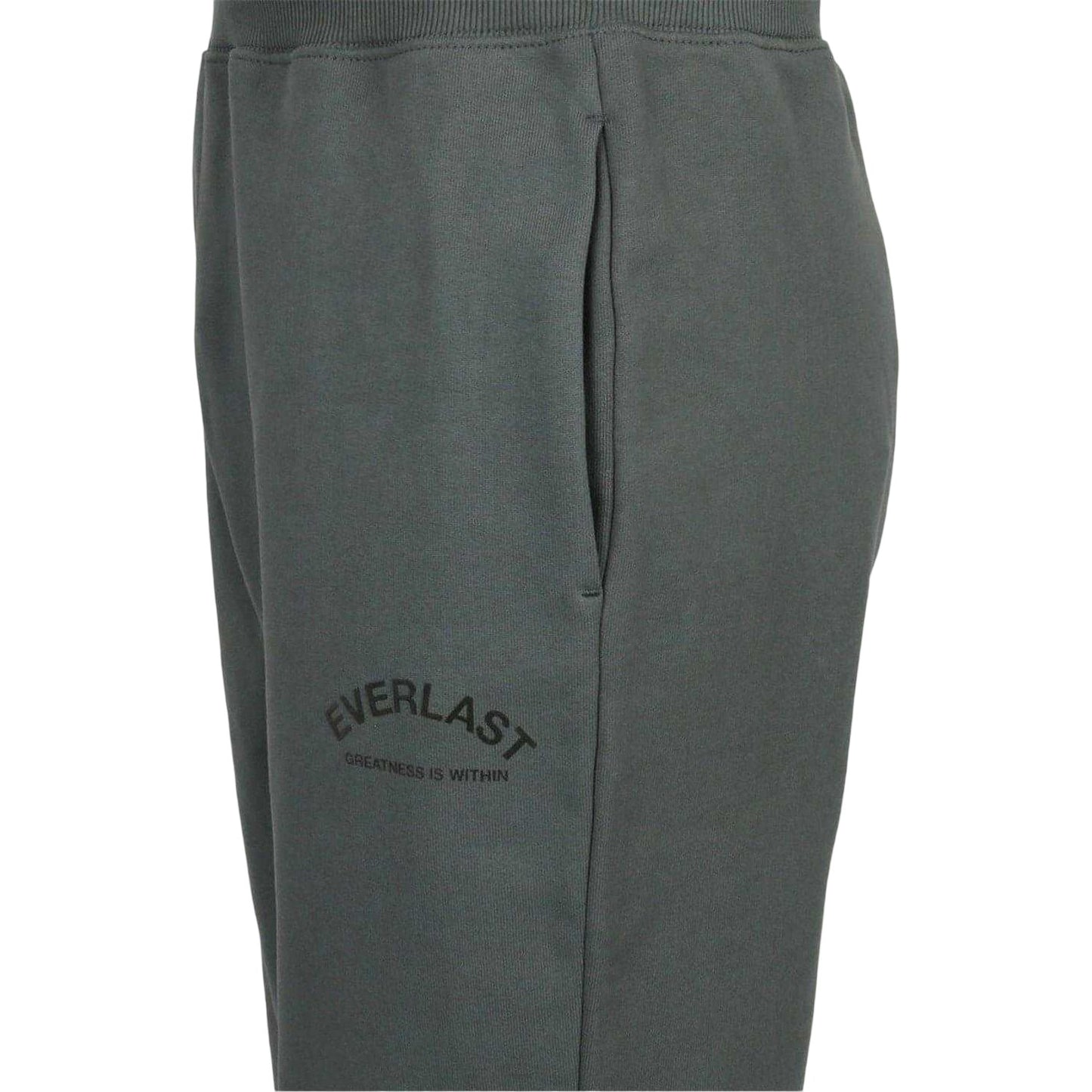 Khaki - Side - Everlast Mens Fleece Joggers