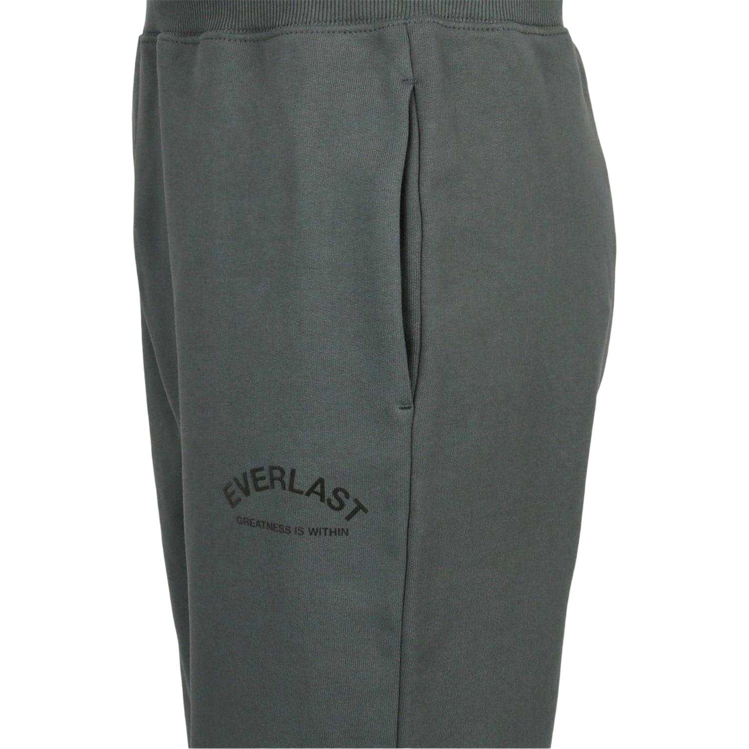 Khaki - Side - Everlast Mens Fleece Joggers