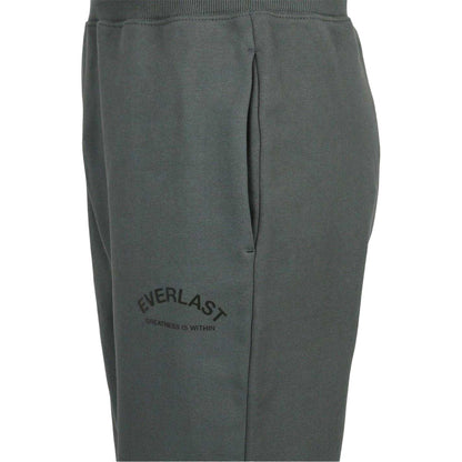 Khaki - Side - Everlast Mens Fleece Joggers