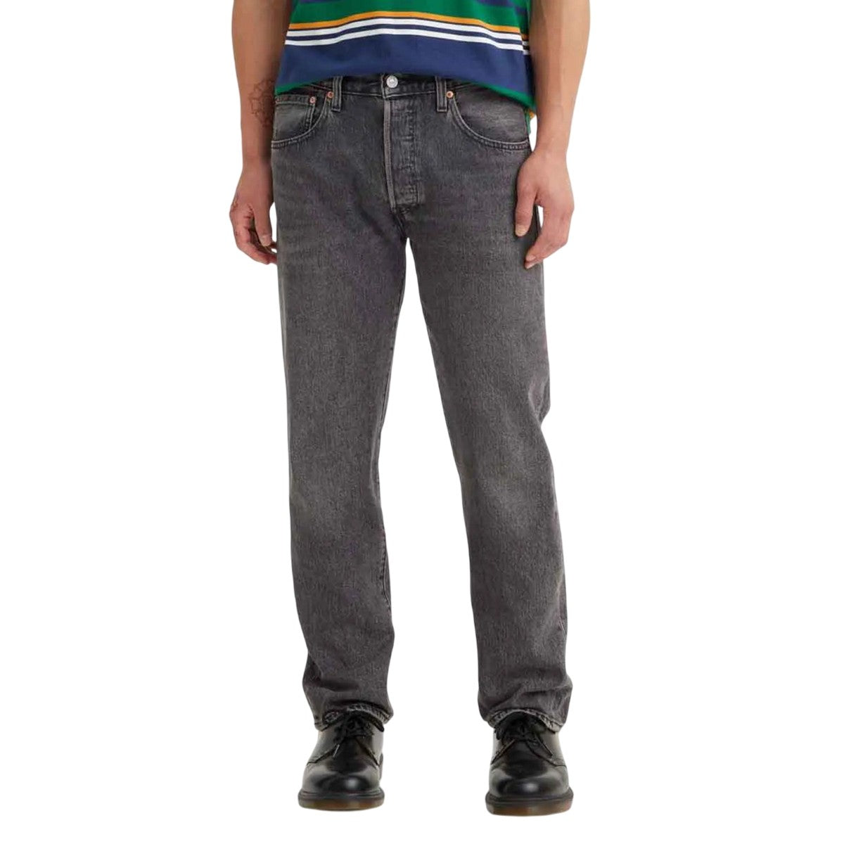 Black - Lifestyle - Levis Mens 501 93 Straight Jeans