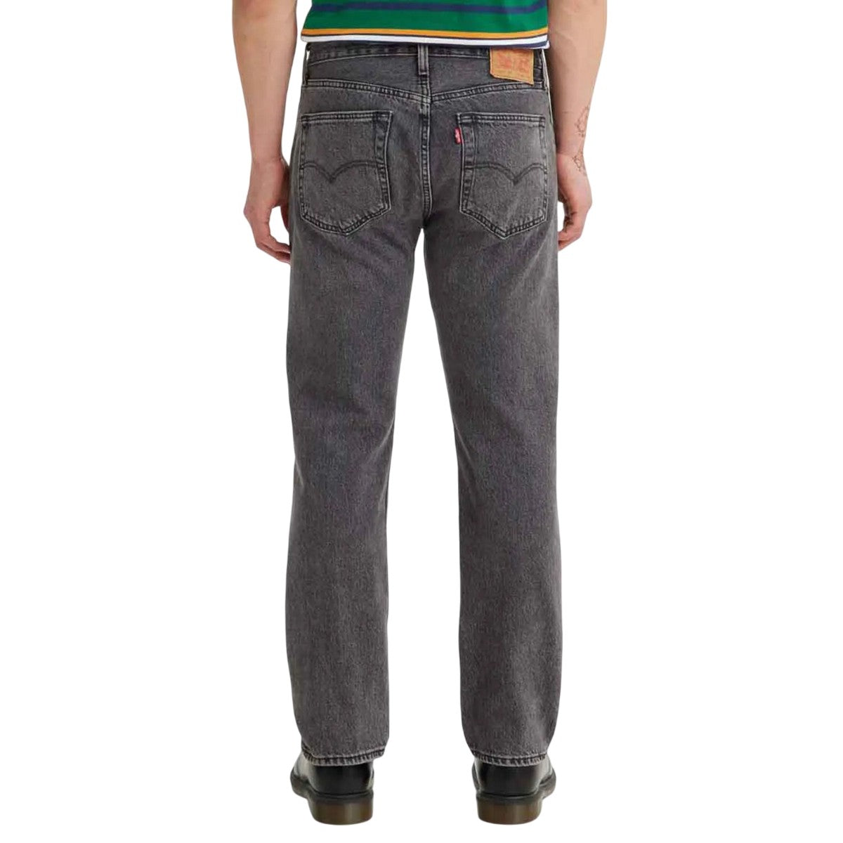 Black - Back - Levis Mens 501 93 Straight Jeans